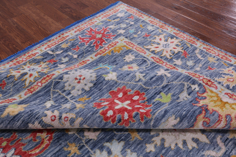 9' 0" X 11' 10" Turkish Oushak Handmade Wool Rug - Q13371