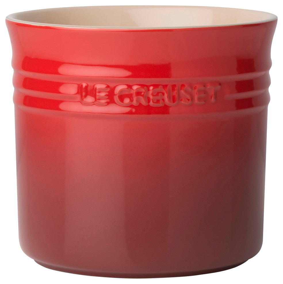 Le Creuset Stoneware Large Utensil Jar, Cerise