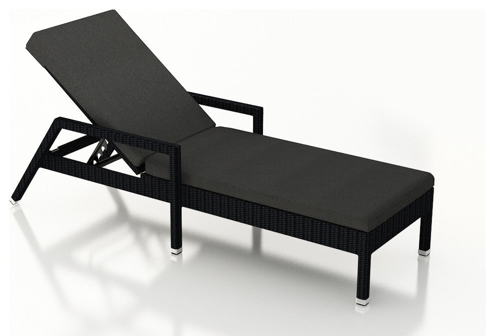 Urbana Reclining Chaise Lounge, Canvas Charcoal
