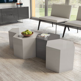 Centre 14in. Occasional Table, Glossy Chateau Gray