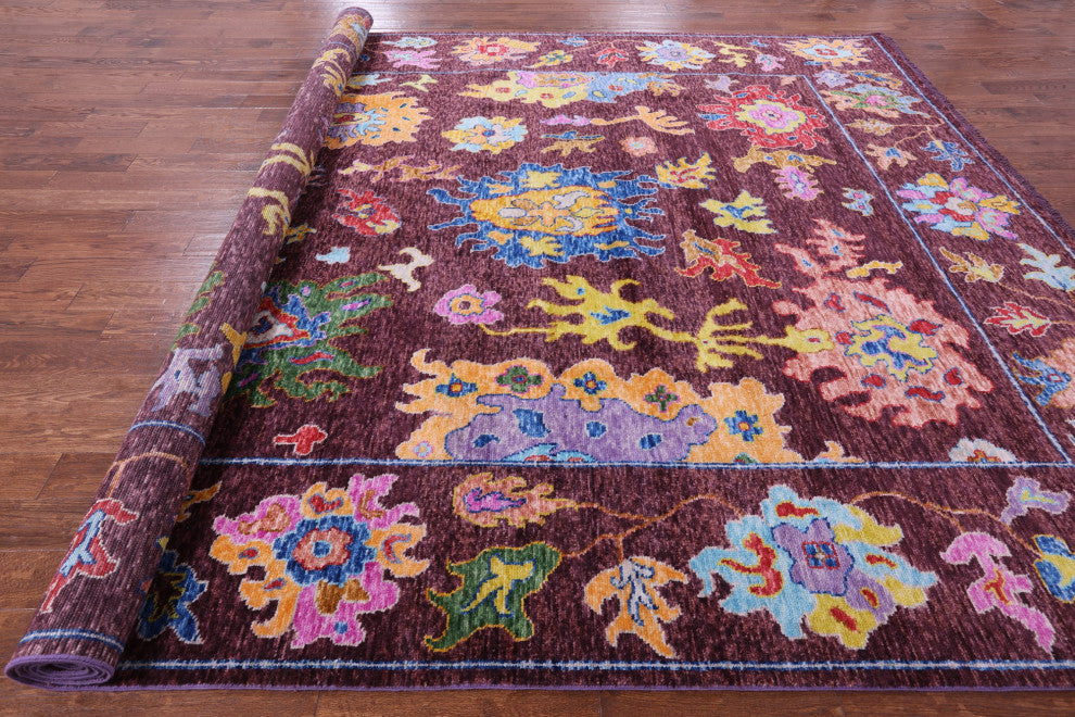 Turkish Oushak Handmade Rug 10' 4" X 14' 0" - Q14779