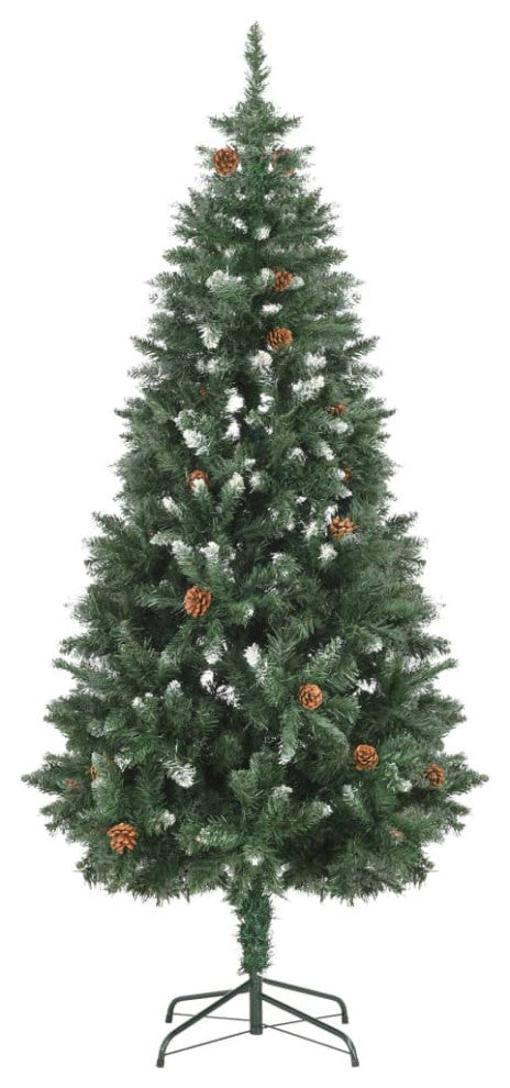 vidaXL Artificial Pre-lit Christmas Tree with Ball Set Pine Cones Xmas Tree
