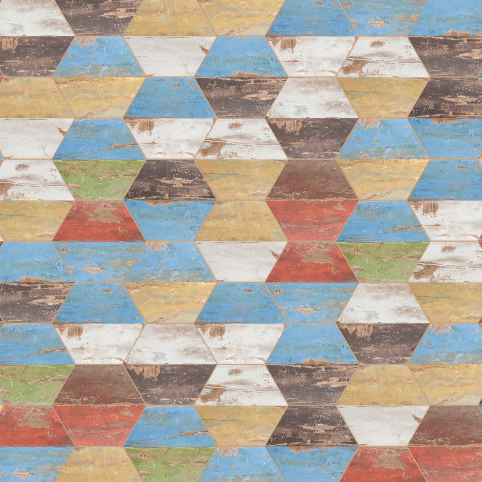 Karacter Hex Vintage Porcelain Floor and Wall Tile