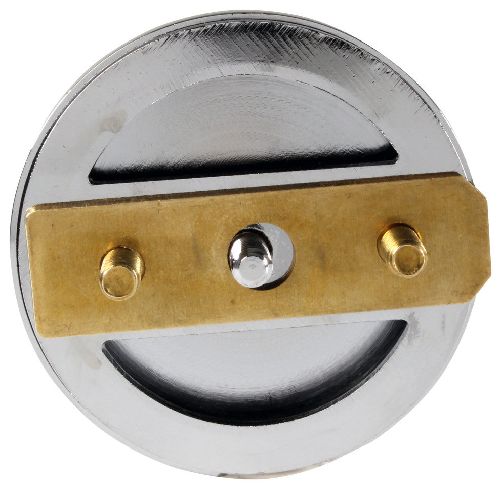 Floating No-Hole Overflow Faceplate In Polished Brass, Polished Nickel