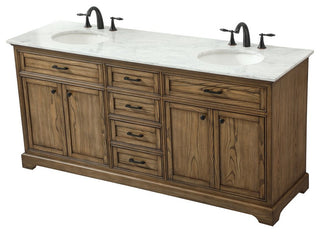 Home Living 21.5" Transitional Driftwood-Light Bathroom Vanity