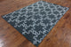 Moroccan Blue Modern Hand-Knotted Oriental Wool Rug, 6'x9'