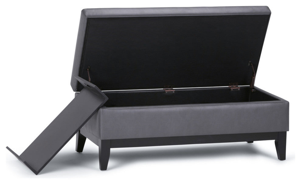 Oregon Storage Ottoman Bench with Tray
