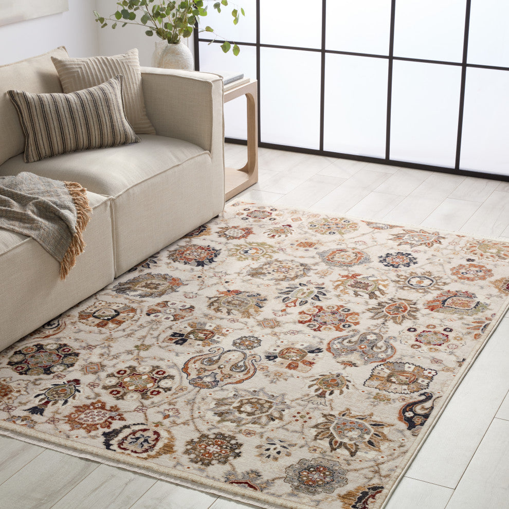 Vibe Althea Floral Cream/Multicolor Area Rug 10'X14'