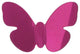 Acrylic Butterfly With Magnet Azure Set of 3 Pink