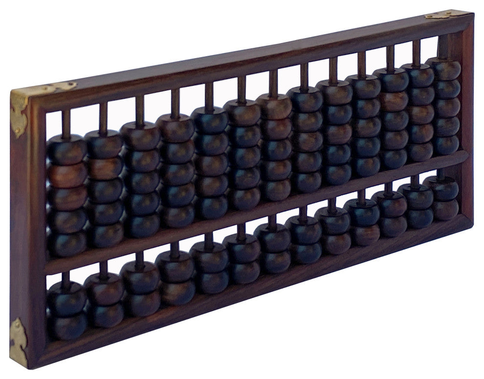 Chinese Huali Rosewood Abacus Fengshui Paperweight Display Hws2481