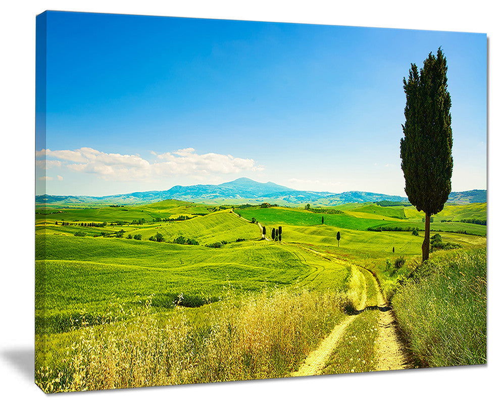 "Rural Landscape Countryside Farm" Landscape Wall Art Print, 40"x30"
