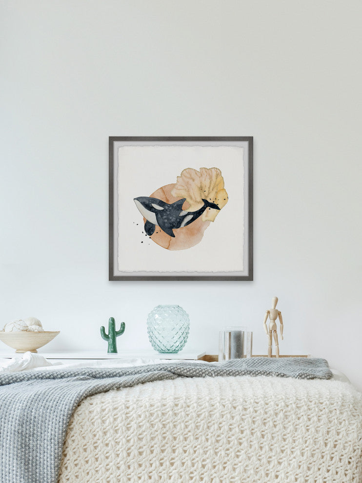 "Top Predator" Framed Painting Print, 12x12