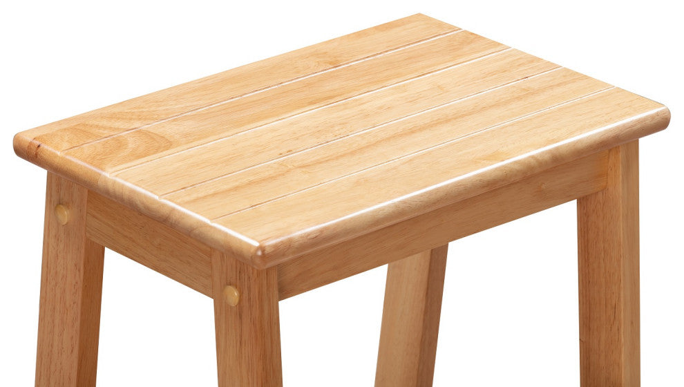 Niko Folding 3-Tier Step Stool, Natural, 24 Inch