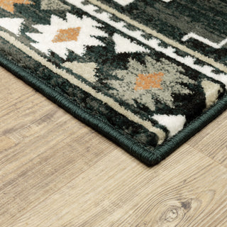 Garson Southwest Diamonds Area Rug, Charcoal, 7'10"x10'