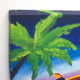 American Art Decor Surf Mini Bus Outdoor Canvas Art Print, 35"x35"