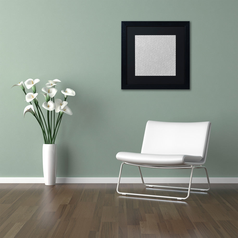 Color Bakery ''Group 06 B'' Matted Framed Art, Black Frame, Black Mat, 16x16