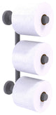 Waverly Place 3 Roll Reserve Roll Toilet Paper Holder, Matte Gray