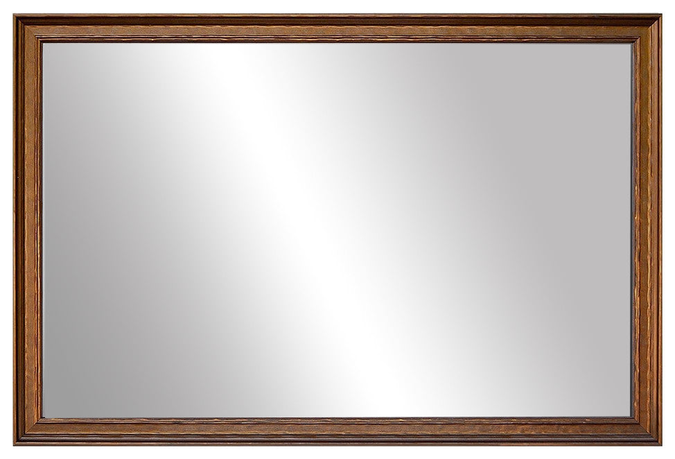 Crenshaw Framed Wall Mirror, Bronze, 36"x24"