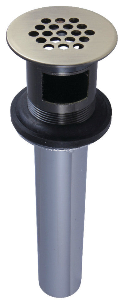 Fauceture Grid Drain With Overflow, Antique Brass