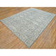 Cloudy Gray Karajeh Design 100% Wool Hand Loomed Oriental Rug, 8'11"x12'