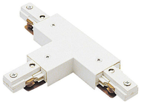 WAC Lighting J2 Track Connectors, White, T Connector