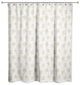 Cream Snowflakes 5 71x74 Shower Curtain
