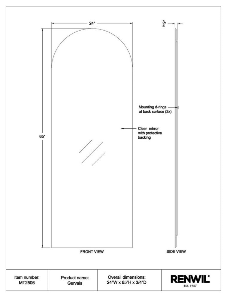 Gervais Full Length Decorative Mirror