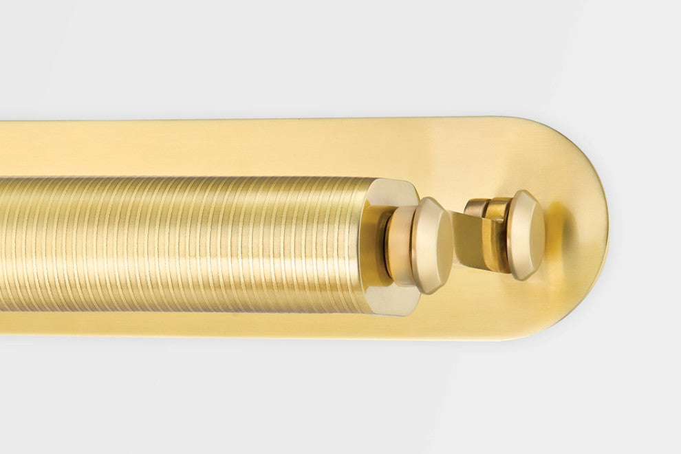 Stockport 2-Light LED Picture Light, Aged Brass Finish