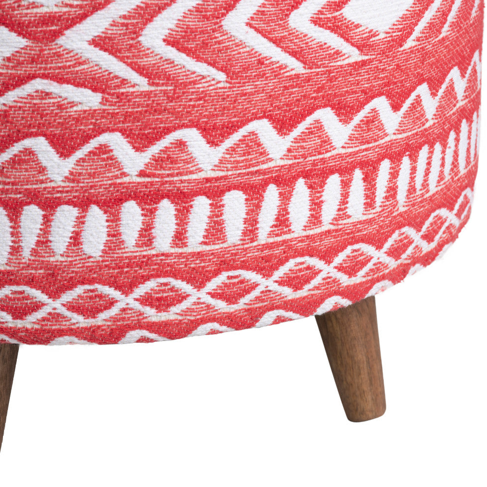 Sasha Red Ottoman