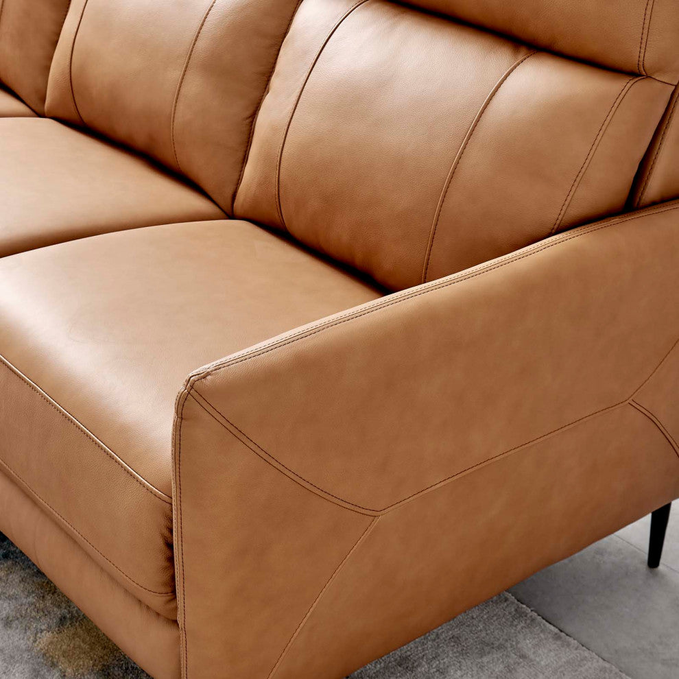 Huxley Leather Sofa Tan
