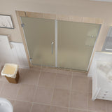Belmore GS 68.25"-69.25"x72" Frameless Hinged Shower Door