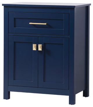 24" Wide Bathroom Storage Freestanding Cabinet, Blue