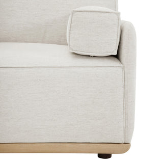 Destin 164" Modular Deep Seat Sectional Sofa, Lunar Gray-White Chenille, Left-Arm Facing