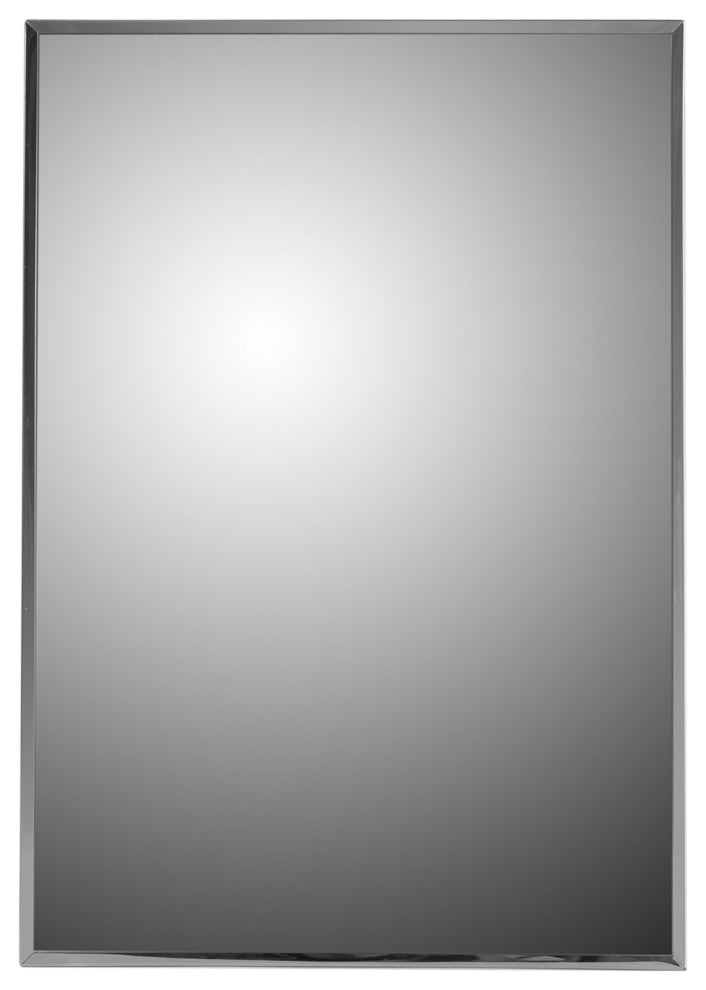 Deluxe Series Medicine Cabinet, 14"x20", Stainless Steel Frame, Surface Mount