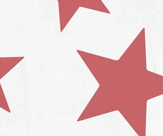 Just Stars, Geometric Print Beach Towel, Red