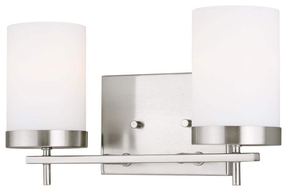 Zire 2-Light Bath, Brushed Nickel
