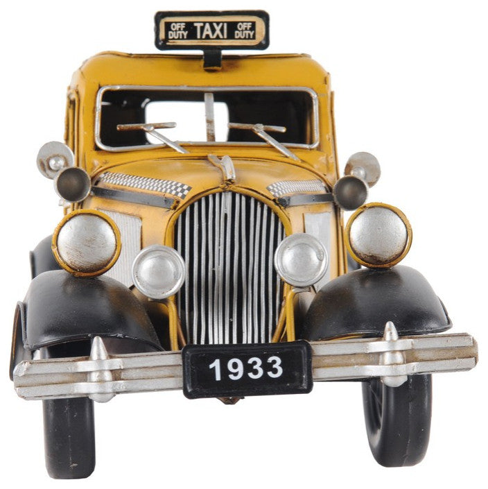 c1933 Vintage Checker Taxi Cab Model Sculpture