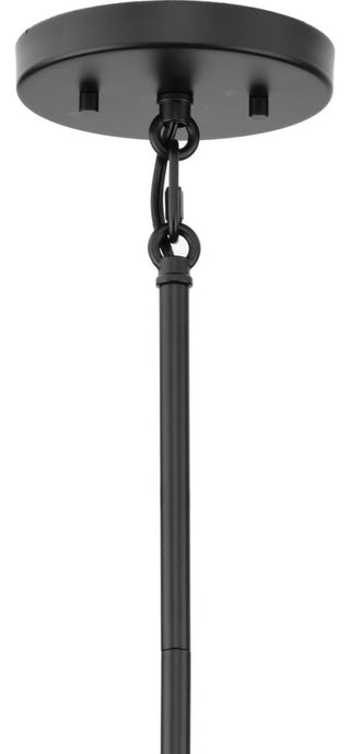 Rivera Collection 1-Light Matte Black Luxe Industrial Pendant