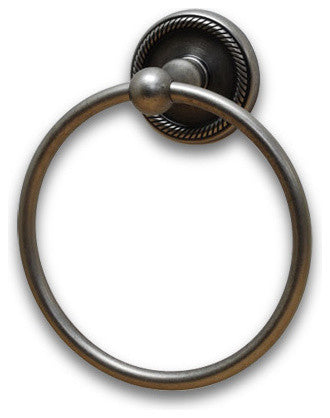 Aged Pewter Woodrich Towel Ring(RE2186AP