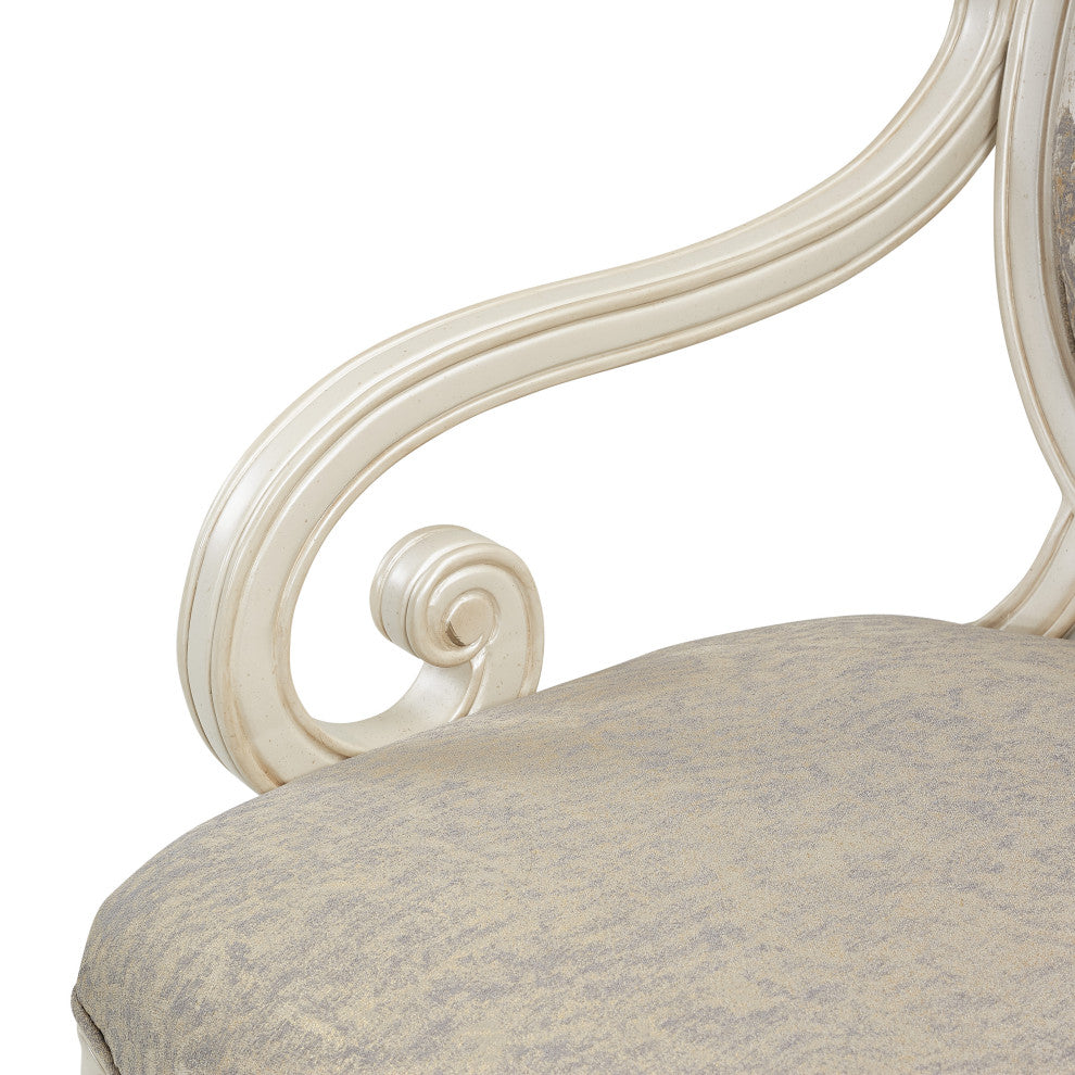 Lavelle Classic Pearl Oval Back Wood Chair, Mystic