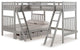 Aurora Twin Over Full Bunk Bed with Tri-Bunk Extension and Storage Drawers