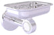 Clearview Wall Mounted Soap Dish Holder with Groovy Accents, Polished Chrome