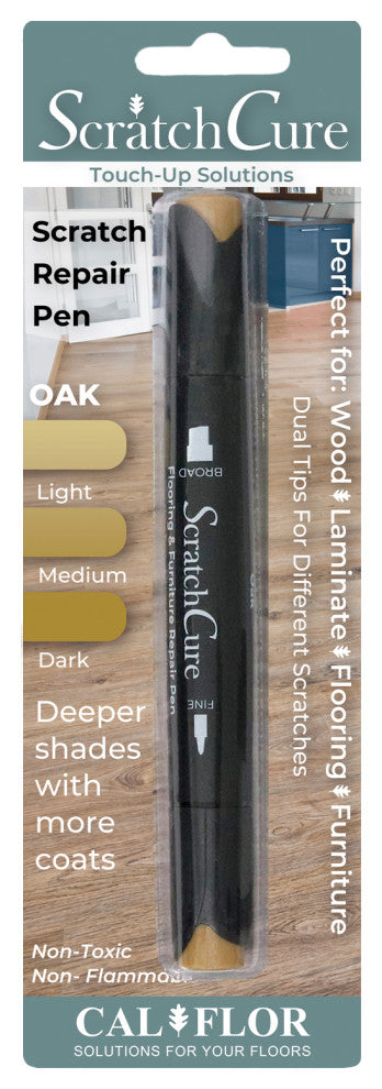 CalFlor ScratchCure Wood and Laminate Scratch Repair Pen, Oak, 1