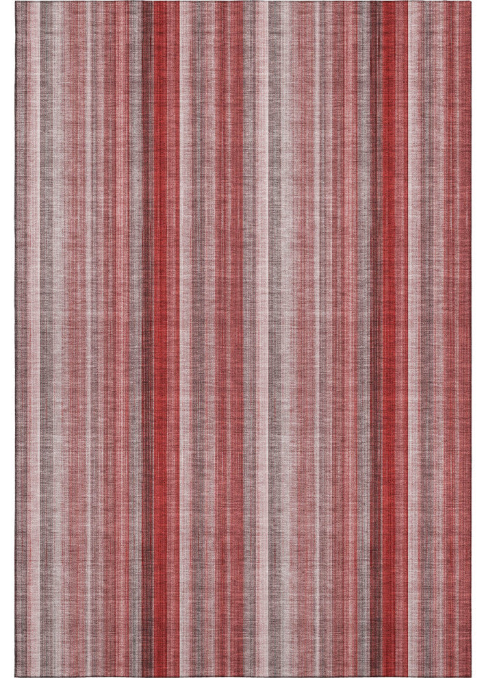 Premium Machine Washable Mayfield AMF543 Red 3' x 5' Rug