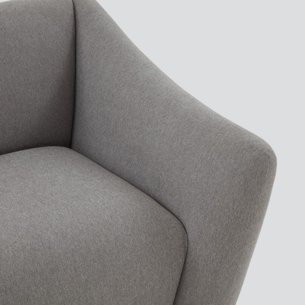 Safavieh Couture Stefanie Modern Accent Chair, Light Grey