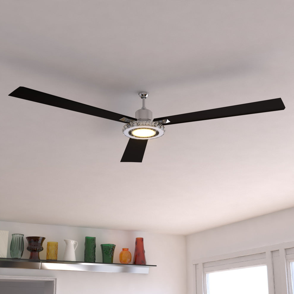 Vaxcel Lighting Clara 52 Clara 52" 3 Blade Indoor Ceiling Fan - Brushed Nickel
