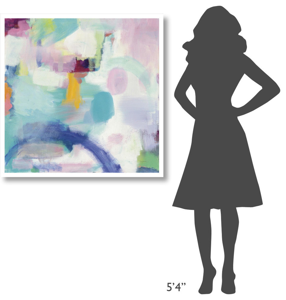 "Trial and Airy" Digital Paper Print by Mary Urban, 38"x38"