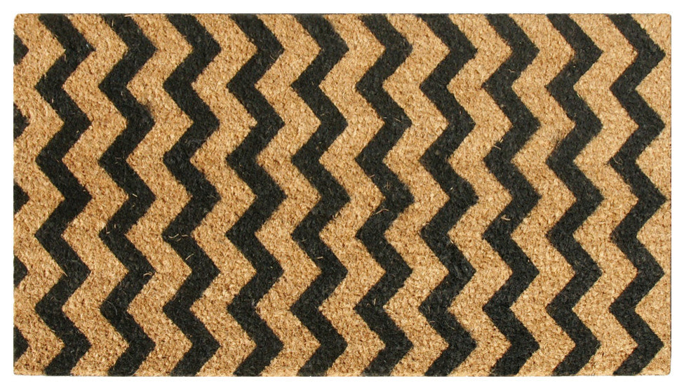 Rubber-Cal "Modern Lattice" - Contemporary Coir Mats - 18"x30"