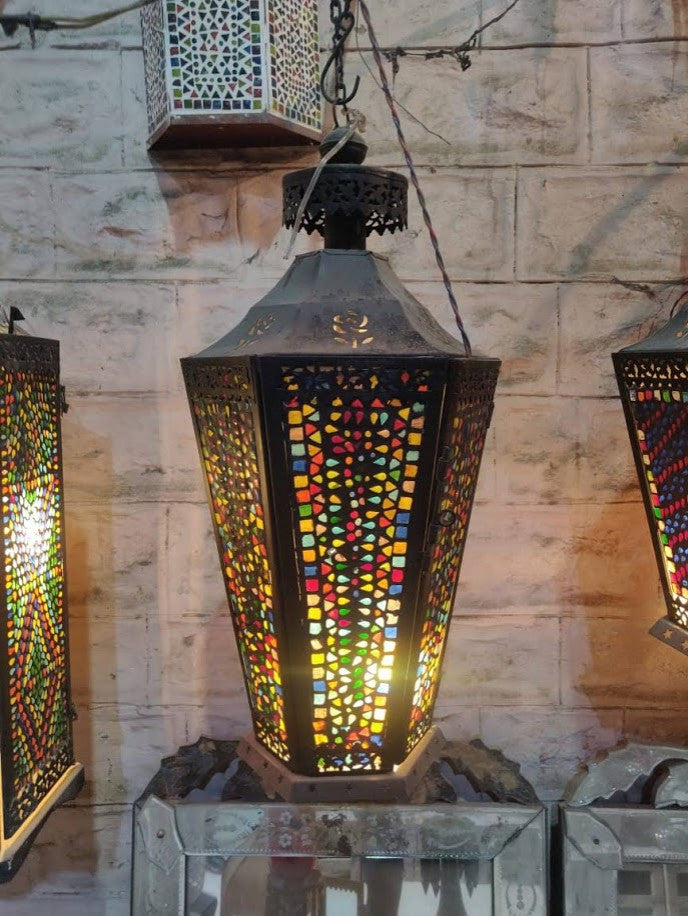 Mosaic Colorful Glass Table Lamp