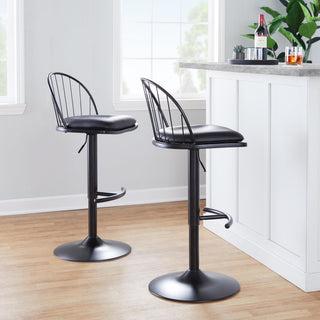 Riley Adjustable Barstool, Set of 2